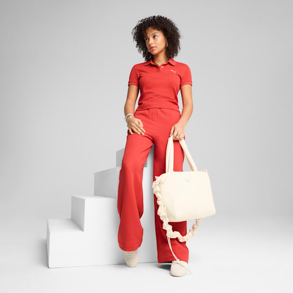 Polo Premium Essentials Femme, Red Fire, extralarge