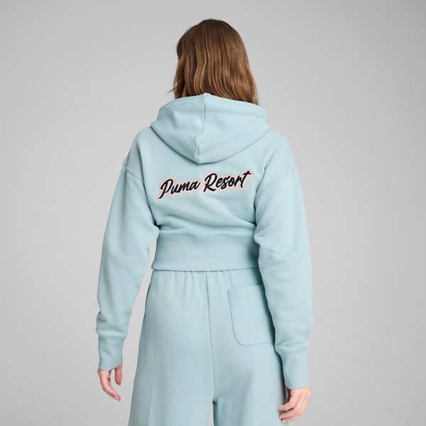 Premium Essentials Women's Relaxed Graphic Hoodie, Modern Mint, extralarge