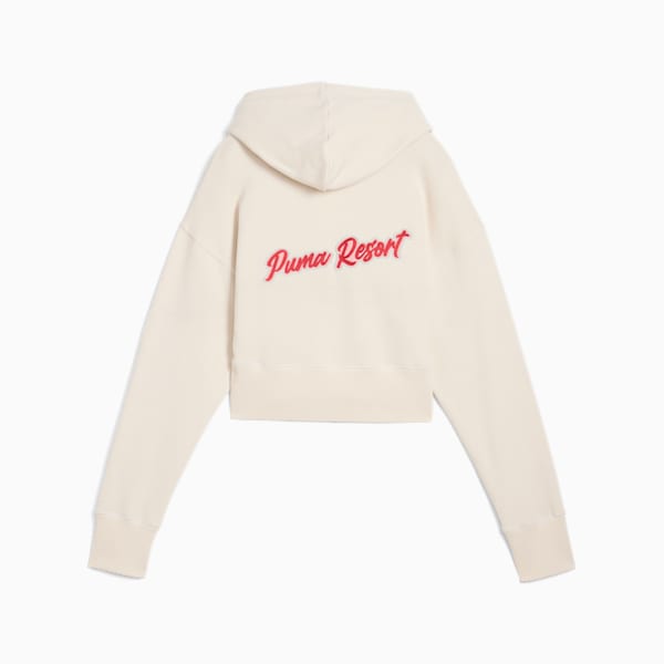 Premium Essentials Women's Relaxed Graphic Hoodie, Alpine Snow, extralarge
