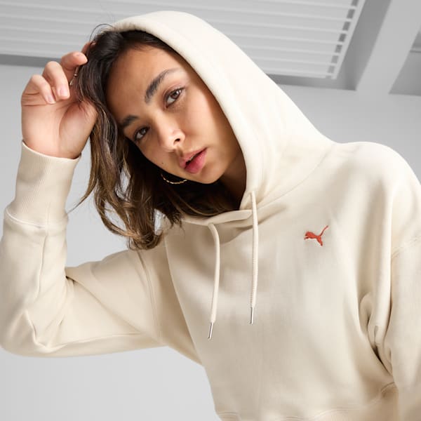 Premium Essentials Women's Relaxed Graphic Hoodie, Alpine Snow, extralarge