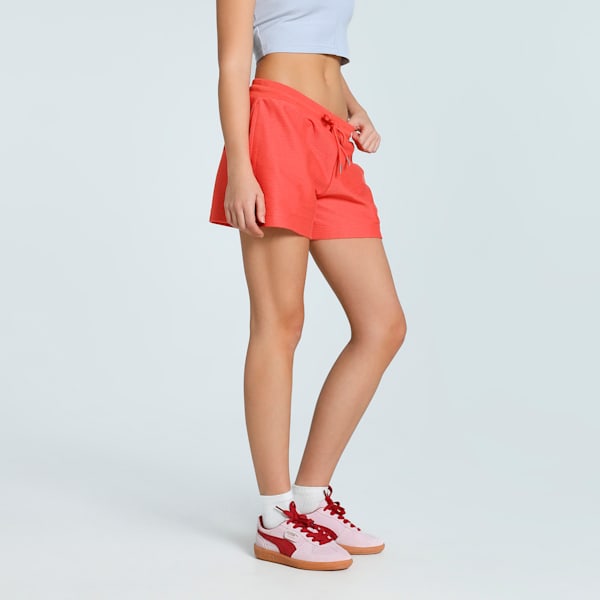PREMIUM Women's A-Line Jacquard 4'' Shorts, Red Fire, extralarge-IND