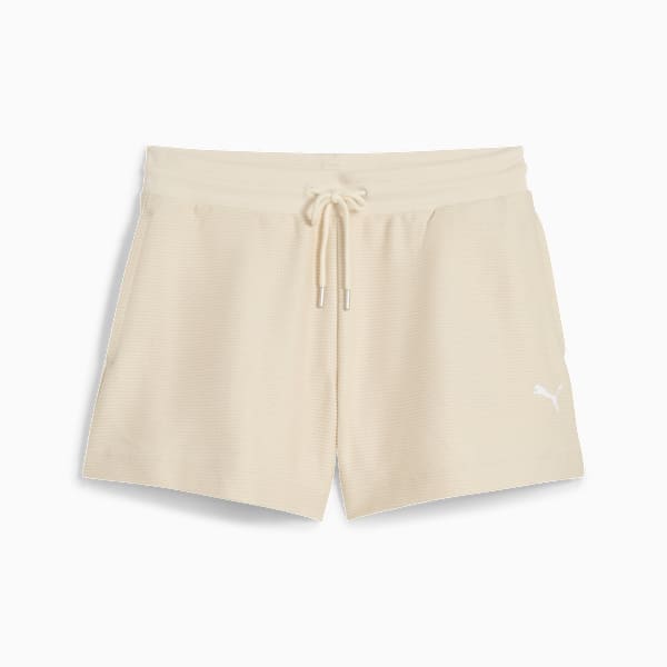 Shorts anchos Premium Essentials Jacquard 10cm para mujer, Alpine Snow, extralarge
