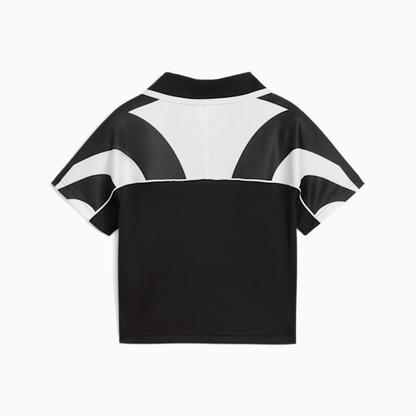 Playera corta FUTURE.PUMA.ARCHIVE para mujer, PUMA Black-PUMA White, extralarge
