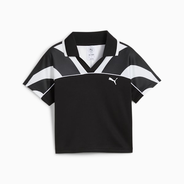 Playera corta FUTURE.PUMA.ARCHIVE para mujer, PUMA Black-PUMA White, extralarge