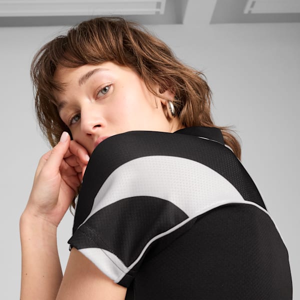 Playera corta FUTURE.PUMA.ARCHIVE para mujer, PUMA Black-PUMA White, extralarge