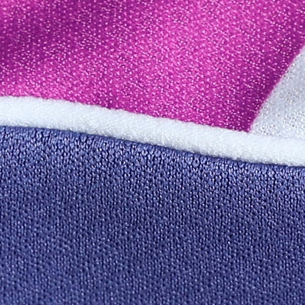 FUTURE..ARCHIVE Women's Slim Fit Crop Football Jersey, Blue Crystal-Wild Berry, extralarge-IND