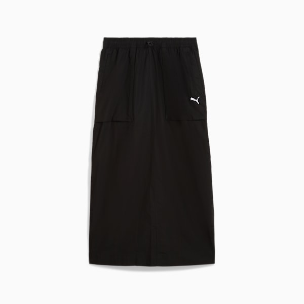 FUTURE..ARCHIVE Women's Zip-Off Woven Maxi Skirt, PUMA Black, extralarge-IND