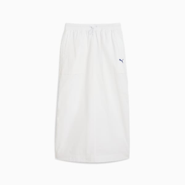 FUTURE..ARCHIVE Women's Zip-Off Woven Maxi Skirt, PUMA White, extralarge-IND