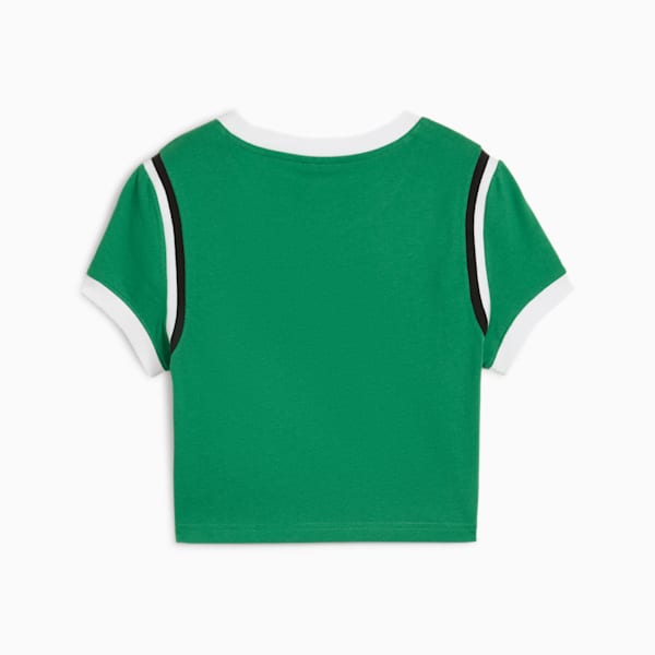 FUTURE.PUMA.ARCHIVE Women's Graphic Baby Tee, Archive Green, extralarge