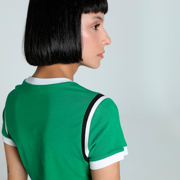FUTURE..ARCHIVE Graphic Women's Slim Fit Crop Tee, Archive Green, extralarge-IND