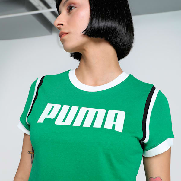 FUTURE..ARCHIVE Graphic Women's Slim Fit Crop Tee, Archive Green, extralarge-IND