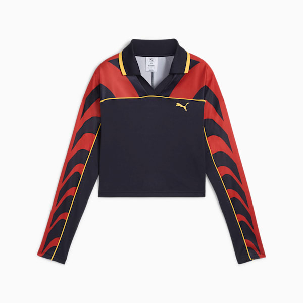 Playera de fútbol para mujer ROAD TO UNITY, New Navy, extralarge