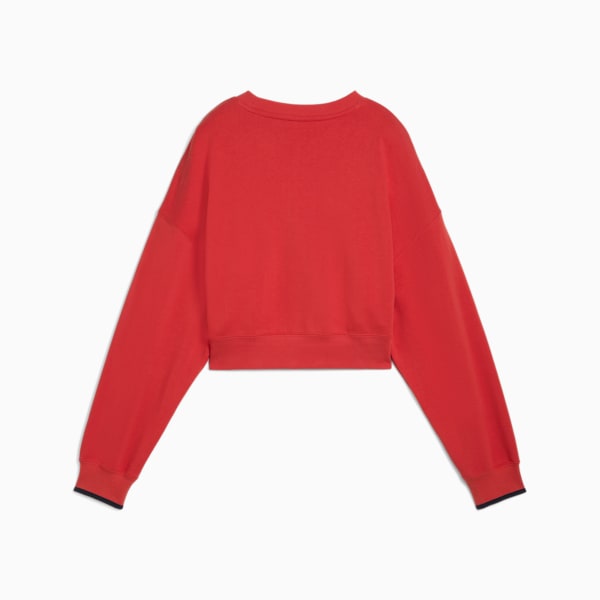 Sudadera oversize Road To Unity para mujer, Red Fire, extralarge
