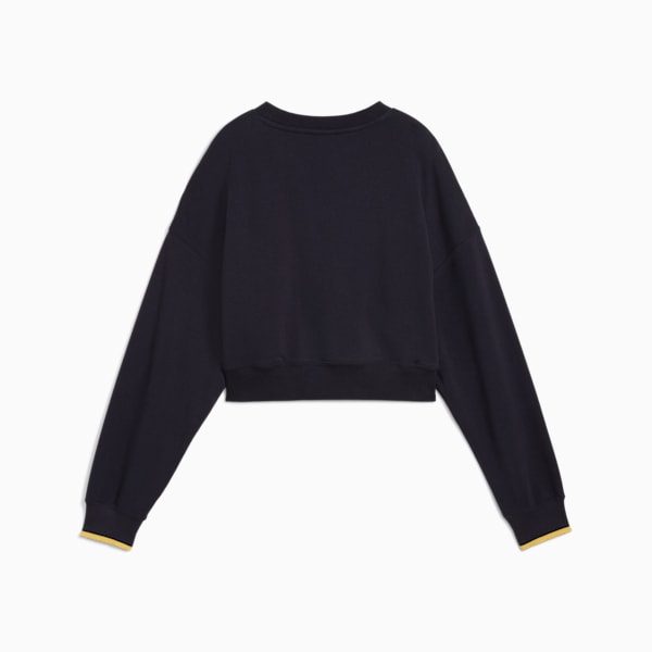 Suéter para mujer cuello redondo  ROAD TO UNITY, talla extragrande, New Navy, extralarge