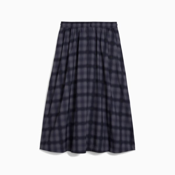 Jupe plissée mi-longue tissée ROAD TO UNITY Femme, New Navy, extralarge