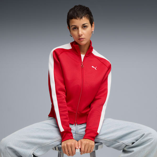 T7 ALWAYS ON Women's Short Track Jacket, For All Time Red, extralarge