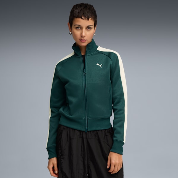 T7 ALWAYS ON Women's Short Track Jacket, Green Terrain, extralarge