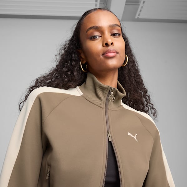 T7 ALWAYS ON Women's Short Track Jacket, Totally Taupe, extralarge