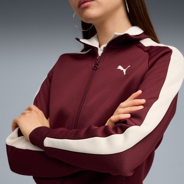 T7 ALWAYS ON Women's Short Track Jacket, Ruby Shimmer, extralarge