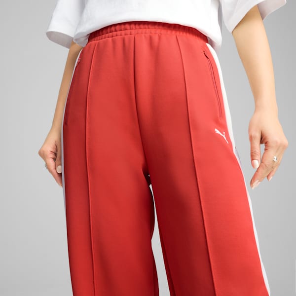 Pants rectos T7 ALWAYS ON para mujer, Red Fire, extralarge
