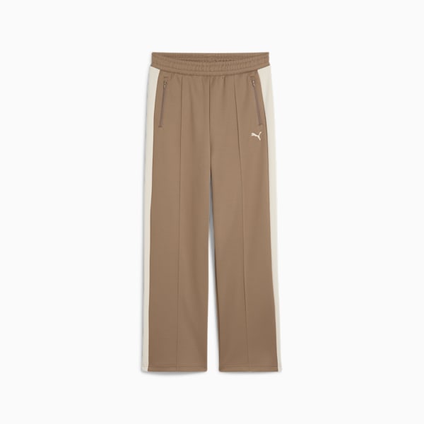 Pants rectos T7 ALWAYS ON para mujer, Totally Taupe, extralarge