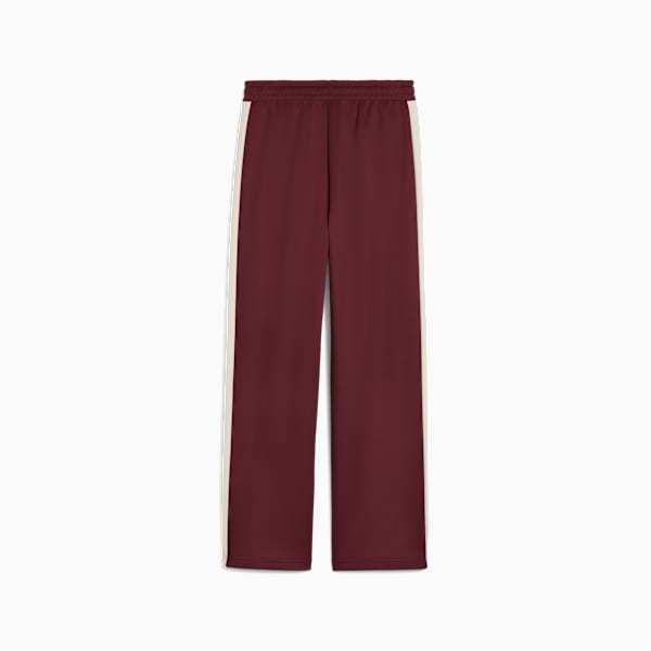 Pants rectos T7 ALWAYS ON para mujer, Ruby Shimmer, extralarge