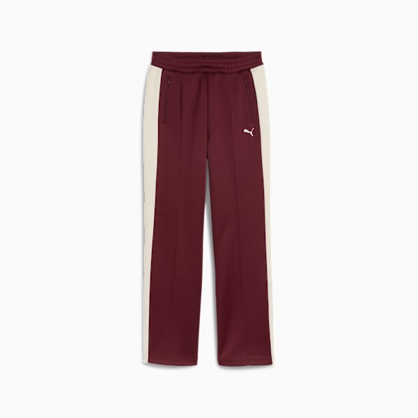 Pants rectos T7 ALWAYS ON para mujer, Ruby Shimmer, extralarge