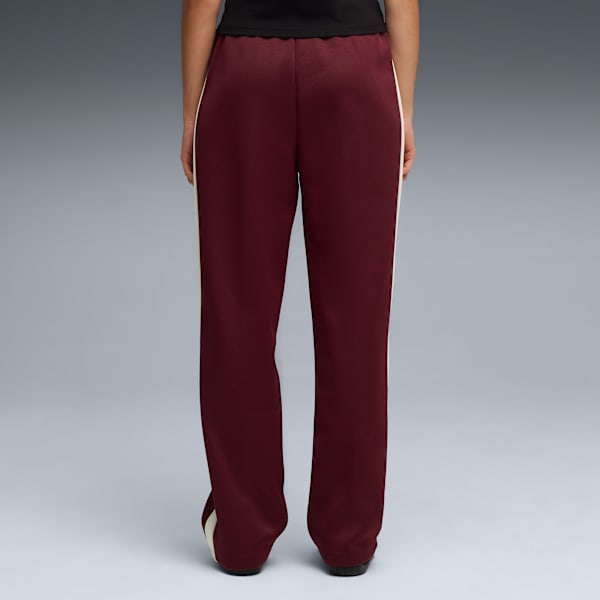 Pants rectos T7 ALWAYS ON para mujer, Ruby Shimmer, extralarge