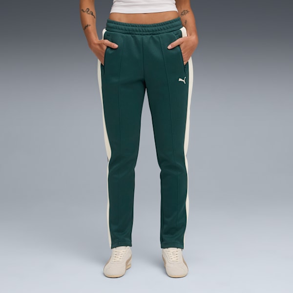 T7 ALWAYS ON Women's Slim Fit Track Pants, Green Terrain, extralarge-IND