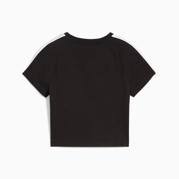 Playera corta T7 para mujer, PUMA Black, extralarge