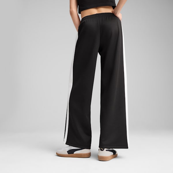 Pants anchos T7 para mujer, PUMA Black, extralarge