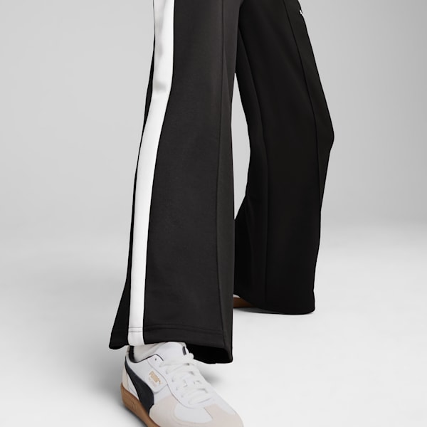 Pants anchos T7 para mujer, PUMA Black, extralarge