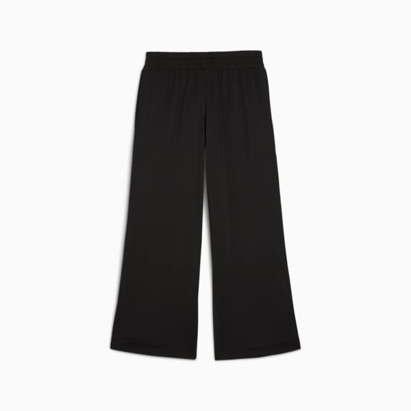 Wardrobe Essentials Women's Low Rise Popper Pants, PUMA Black, extralarge