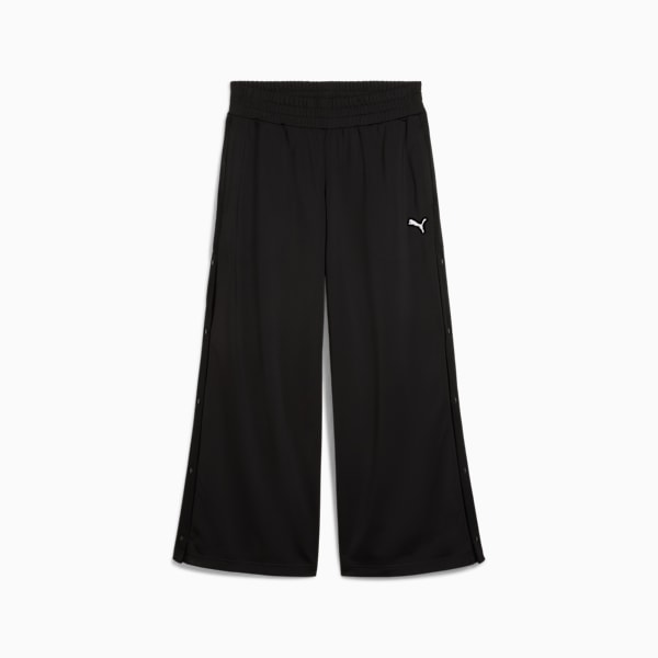 WARDROBE Essentials Low Rise Popper Pants Women, PUMA Black, extralarge