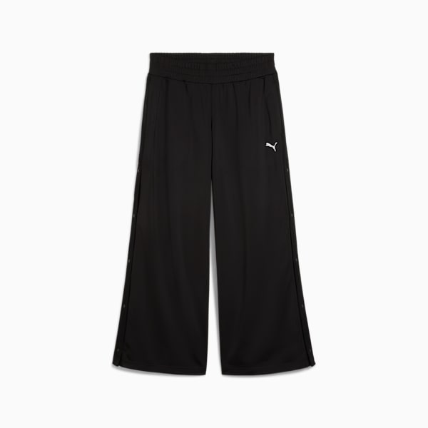 Pantalon taille basse à boutons-pression Wardrobe Essentials Femme, PUMA Black, extralarge