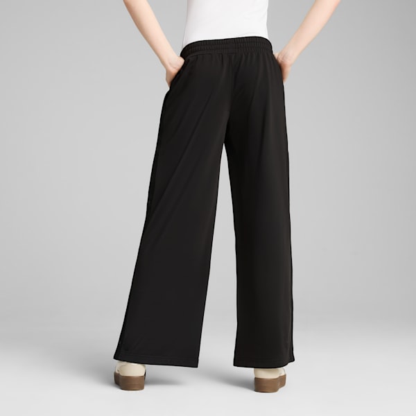 Wardrobe Essentials Women's Low Rise Popper Pants, PUMA Black, extralarge