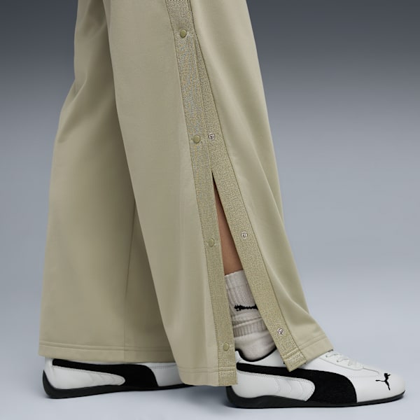 Pantalones WARDROBE Essentials Popper para mujer, Lux Army, extralarge