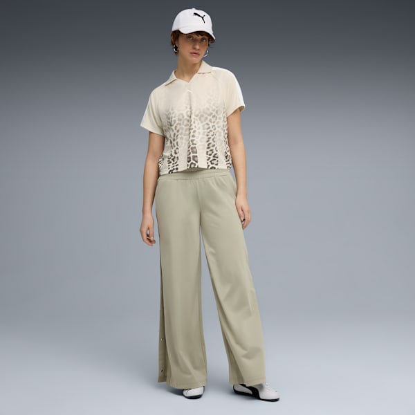 Pantalones WARDROBE Essentials Popper para mujer, Lux Army, extralarge