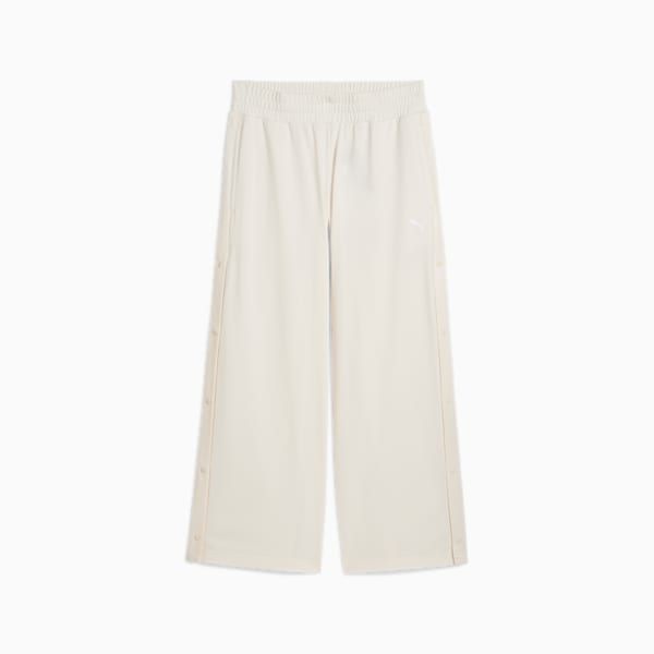 Wardrobe Essentials Women's Low Rise Popper Pants, Alpine Snow, extralarge