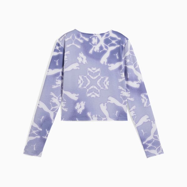 DARE TO Women's Long Sleeve Tee, Cool Weather-AOP, extralarge