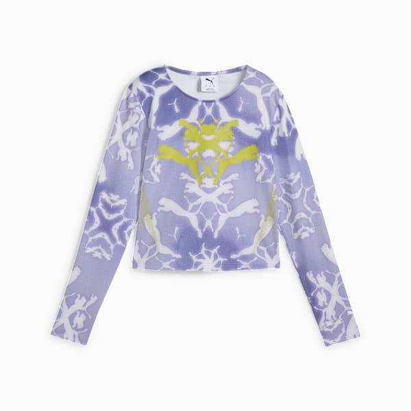 DARE TO Women's Long Sleeve Tee, Cool Weather-AOP, extralarge