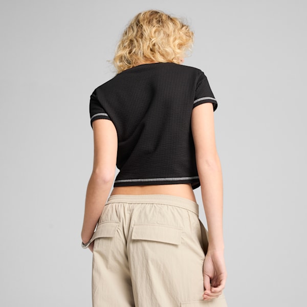 Playera corta DARE TO para mujer, PUMA Black, extralarge
