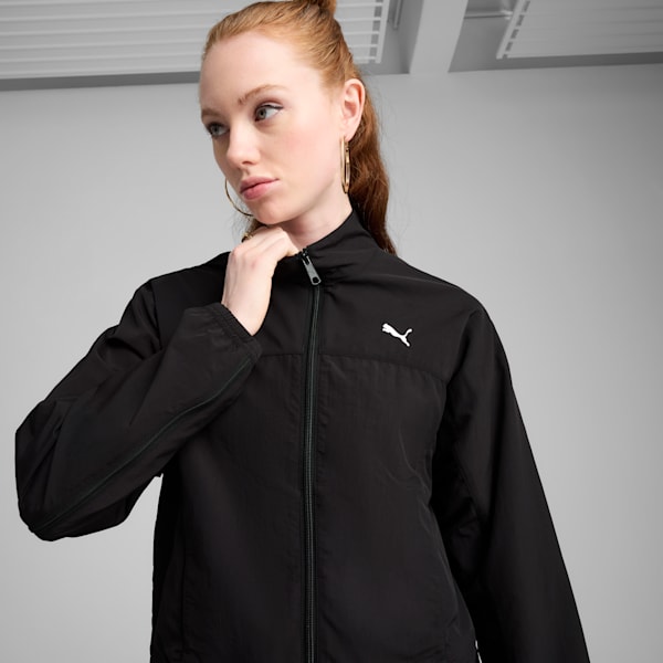 Chamarra oversize DARE TO Zip-Off para mujer, PUMA Black, extralarge
