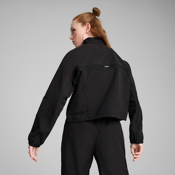 Chamarra oversize DARE TO Zip-Off para mujer, PUMA Black, extralarge