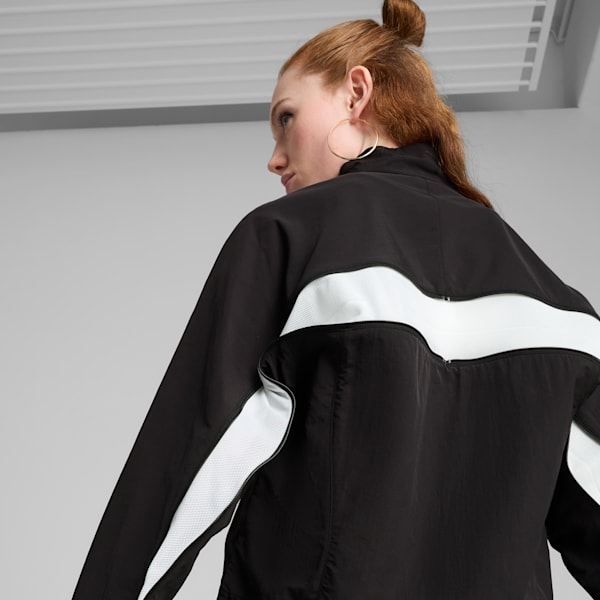 Chamarra oversize DARE TO Zip-Off para mujer, PUMA Black, extralarge