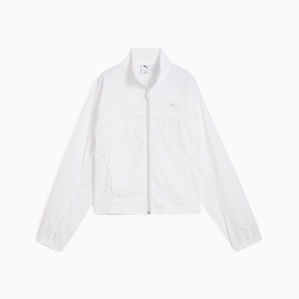Veste ample tissée à fermeture éclair entière DARE TO Femme, PUMA White, extralarge
