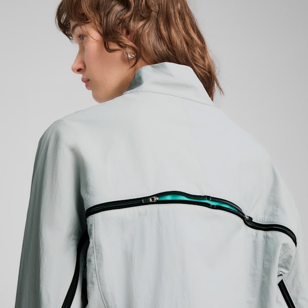 Veste ample tissée à fermeture éclair entière DARE TO Femme, Flat Light Gray, extralarge