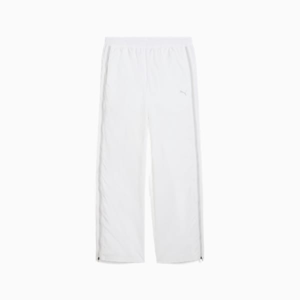 DARE TO Women's Relaxed Woven Zip-Off Pants, PUMA White, extralarge