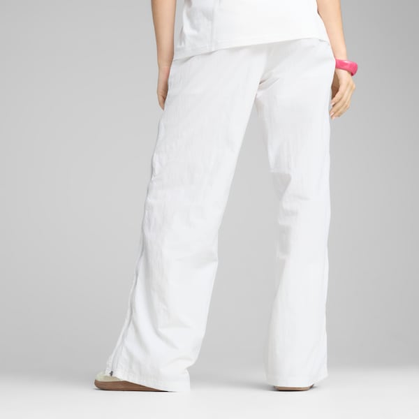 DARE TO Women's Relaxed Woven Zip-Off Pants, PUMA White, extralarge