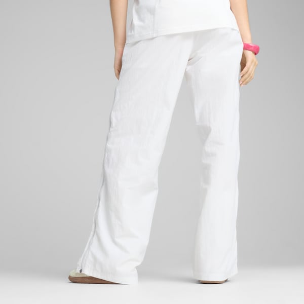 Pantalon décontracté tissé à glissière DARE TO Femme, PUMA White, extralarge